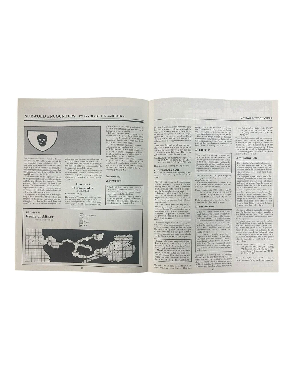 Test of the Warlords Adventure Module - Dungeons and Dragons CM1